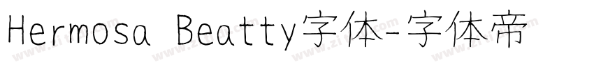Hermosa Beatty字体字体转换